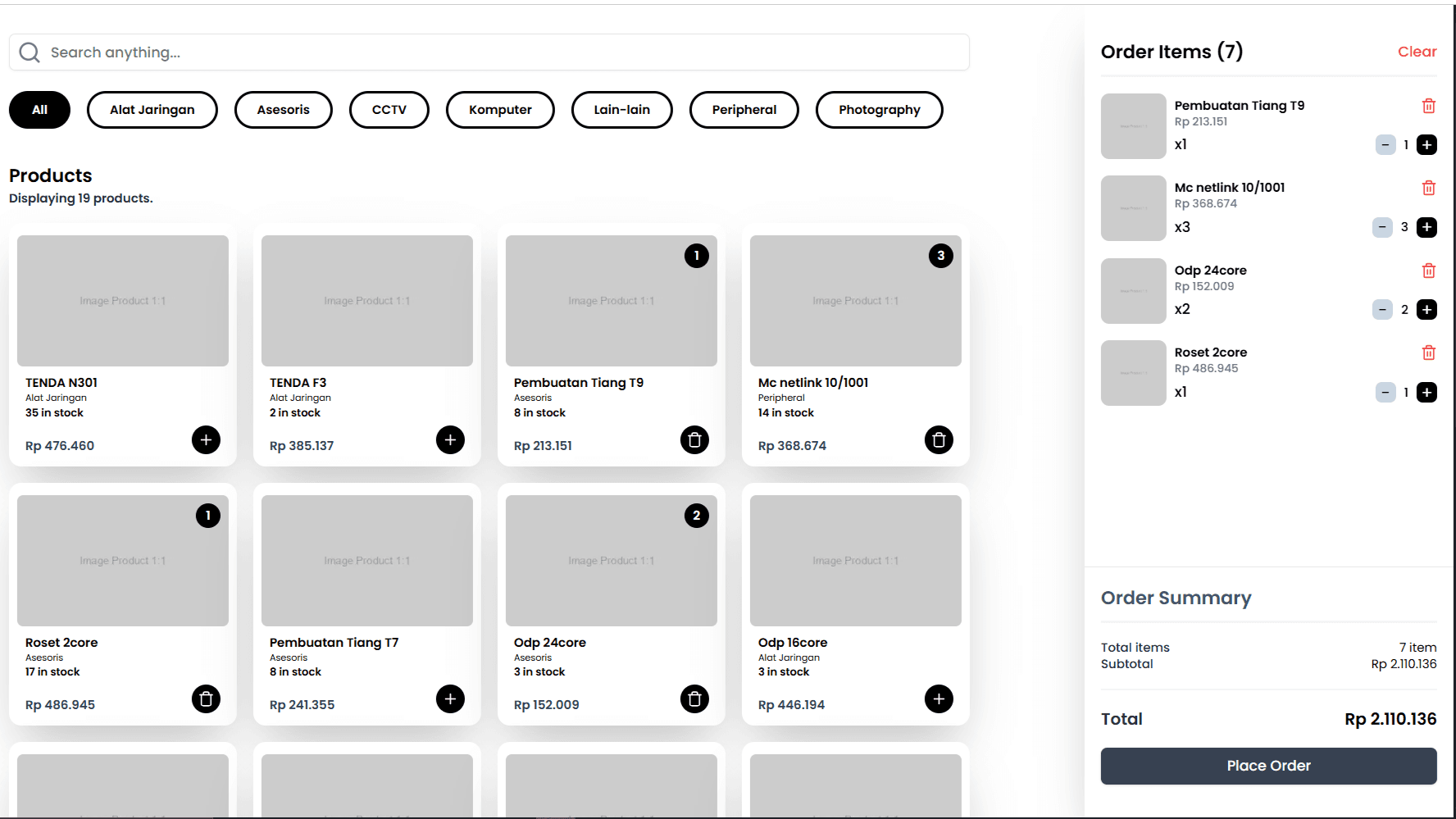 Frontend Point of Sales